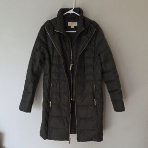 Women's Green Michael Kors Quilted Coat